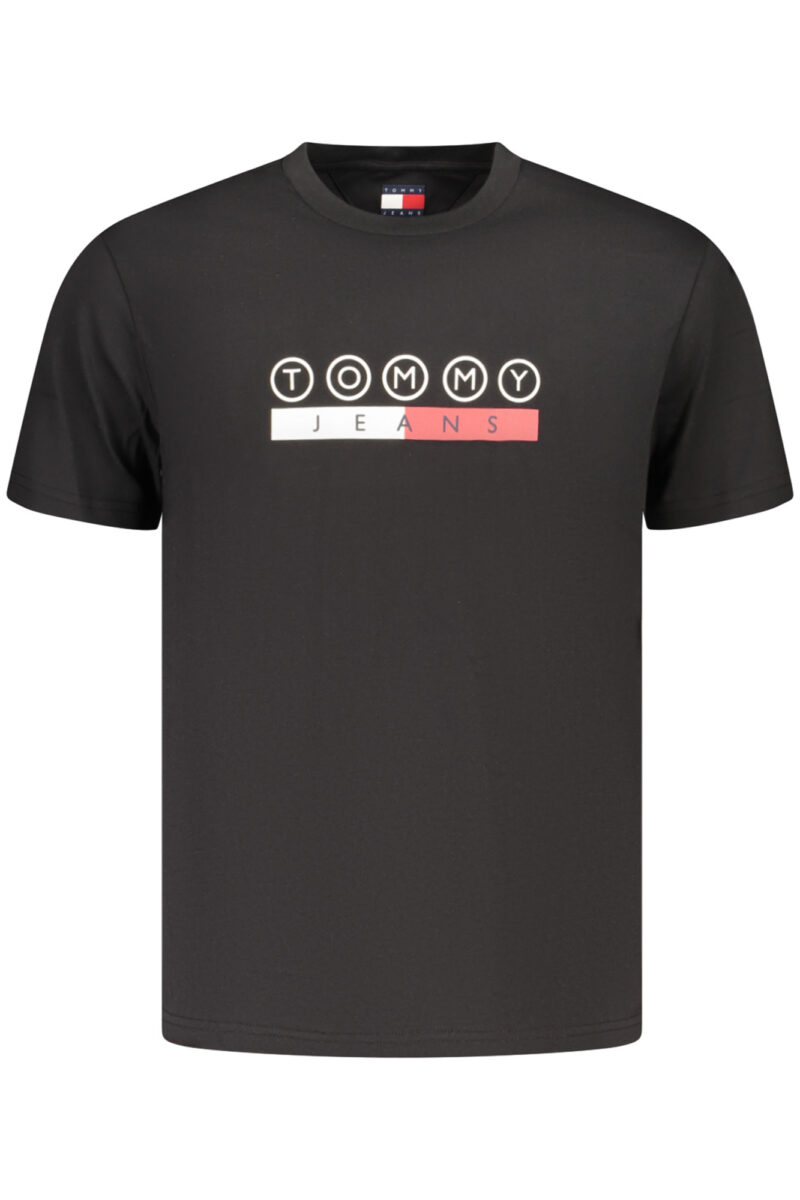 TOMMY HILFIGER PÁNSKÉ TRIČKO S KRÁTKÝM RUKÁVEM ČERNÉ DM0DM23715_NEBDS