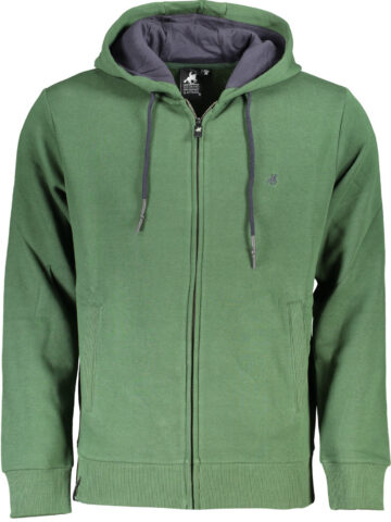 US GRAND Herren Sweatshirt mit Reißverschluss Grün