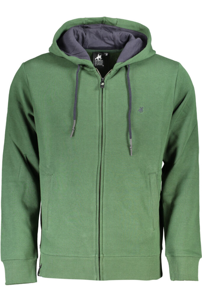 US GRAND Herren Sweatshirt mit Reißverschluss Grün