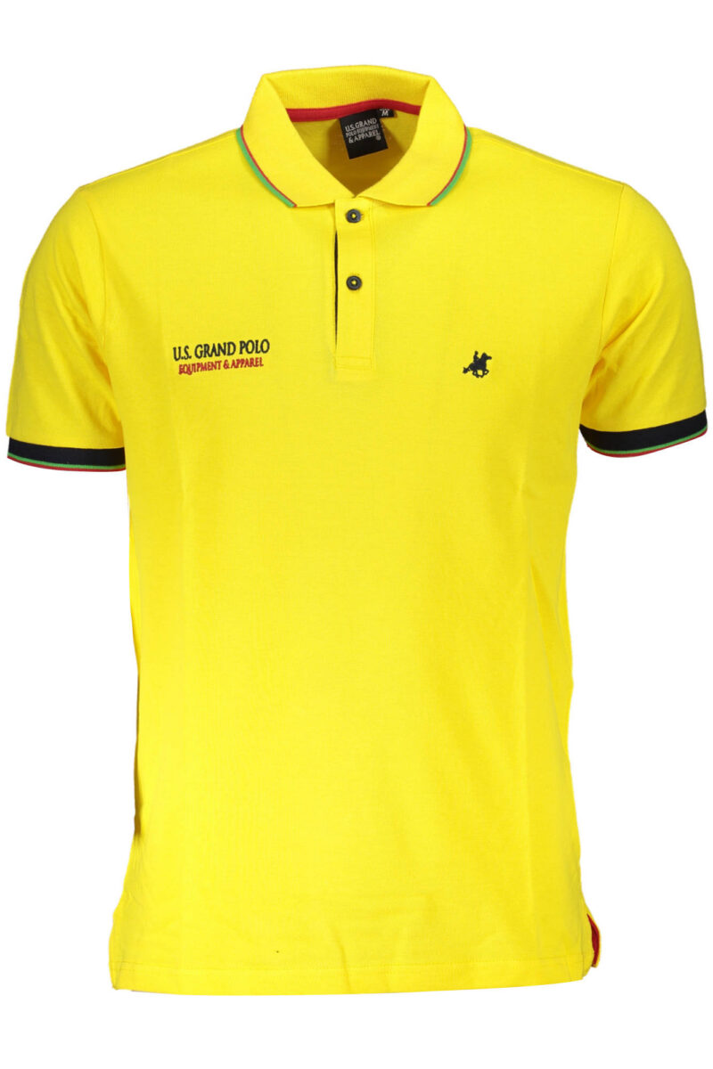 US GRAND Polohemd Herren kurzarm gelb