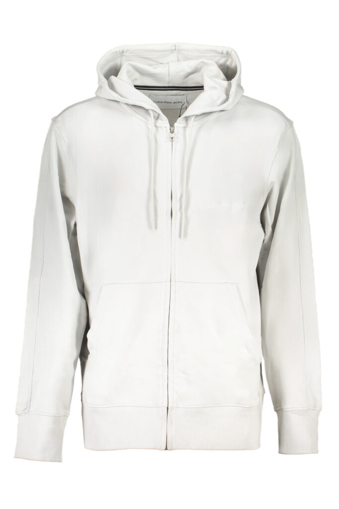 Calvin Klein Herren Sweatshirt mit Reißverschluss Grau