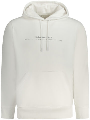 CALVIN KLEIN Herren Hoodie Weiß ohne Reißverschluss J30J327076_BIYAF