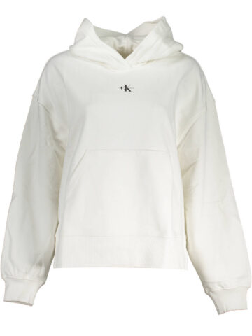 CALVIN KLEIN Damen Sweatshirt ohne Reißverschluss weiß