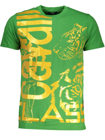 CAVALLI CLASS Herren T-Shirt Kurzarm Grün QXT63DJD060_VE07334