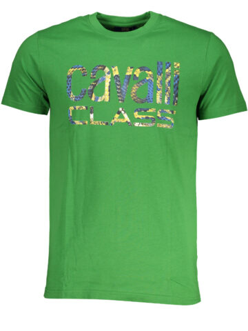 CAVALLI CLASS Herren T-Shirt kurzarm Grün QXT63FJD060_VE07334