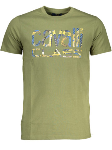 CAVALLI CLASS Herren T-Shirt Kurzarm Grün QXT63FJD060_VE04050