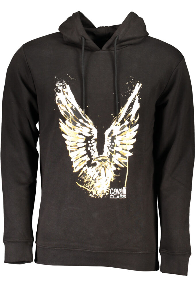 CAVALLI CLASS Herren Sweatshirt mit Reißverschluss Schwarz RXT65DCF062_NE05051
