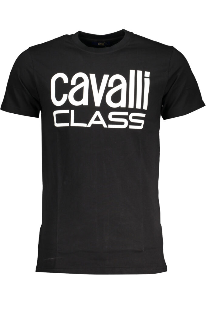 CAVALLI CLASS Herren T-Shirt Kurzarm Schwarz QXT62QJD060_NE05051