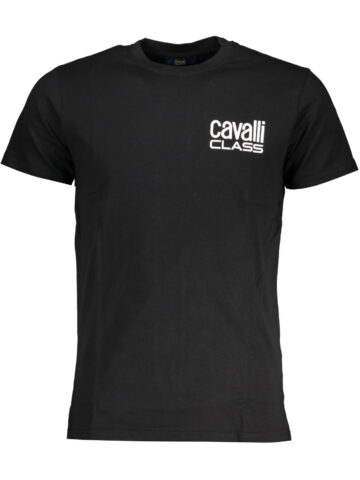 CAVALLI CLASS Herren T-Shirt Kurzarm Schwarz QXT62XJD060_NE05051