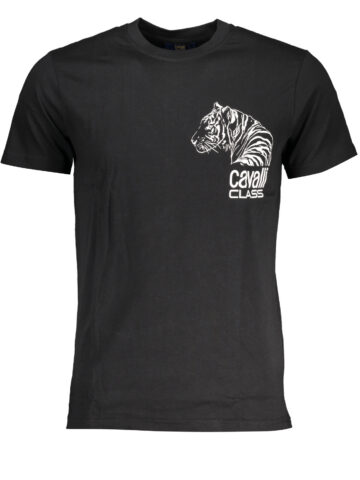 CAVALLI CLASS Herren Kurzarm-T-Shirt Schwarz QXT63EJD060_NE05051
