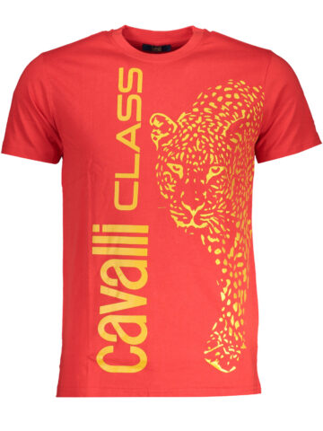 CAVALLI CLASS Herren T-Shirt Kurzarm Rot QXT62RJD060_RO02000
