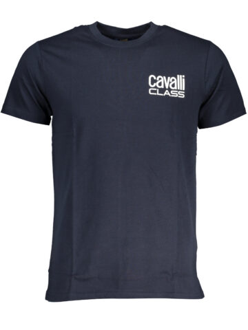 CAVALLI CLASS Herren T-Shirt Blau Kurzarm QXT62XJD060_BL4926