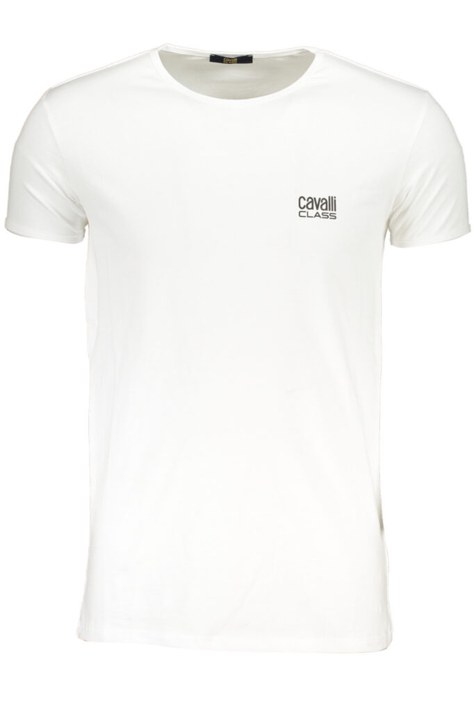 CAVALLI CLASS Herren T-Shirt Kurzarm Weiß QXO03AJD003_BI00053