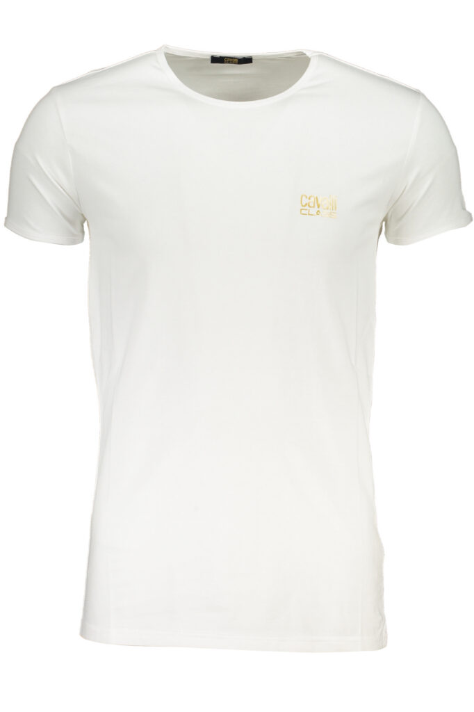 CAVALLI CLASS Herren T-Shirt Kurzarm Weiß QXO03DJD003_BI00053