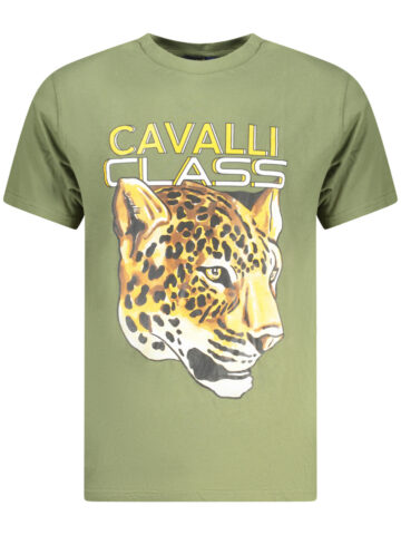 Cavalli Class Herren T-Shirt Kurzarm Grün