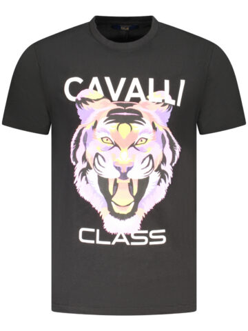 Cavalli Class Herren T-Shirt Kurzarm Schwarz TXT60FJD060_NE05051