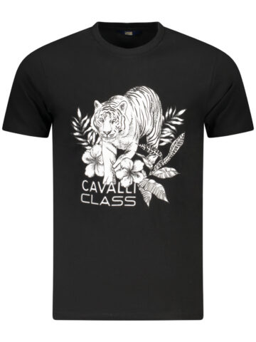Cavalli Class Herren T-Shirt Kurzarm Schwarz TXT60RJD060_NE05051