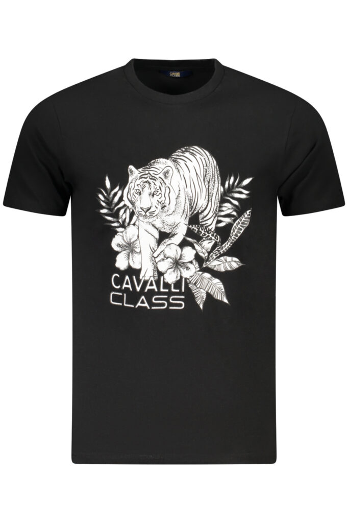 Cavalli Class Herren T-Shirt Kurzarm Schwarz TXT60RJD060_NE05051