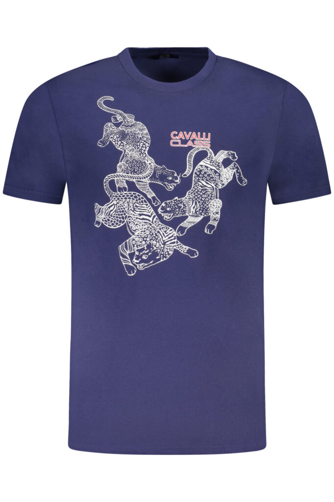 CAVALLI CLASS Herren T-Shirt Blau TXT60CJD060_BL04551