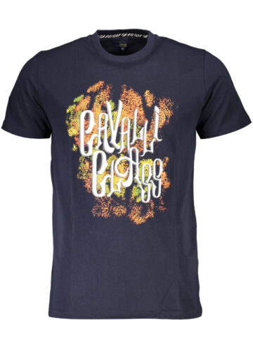 CAVALLI CLASS Herren T-Shirt Kurzarm Blau QXT61MJD060_233AEA3_BLU04926