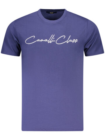 CAVALLI CLASS Herren T-Shirt Kurzarm Blau TXT60BJD060_BL04551