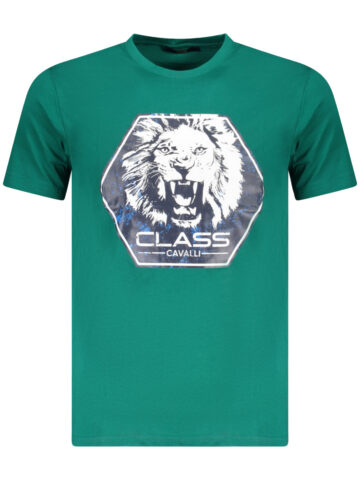 Cavalli Class Herren-T-Shirt grün TXT60PJD060_VE04038