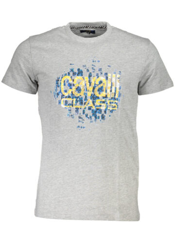 CAVALLI CLASS Herren T-Shirt Grau QXT61XJD060_3FC7E28_GRIGIO0496