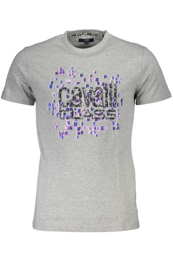 CAVALLI CLASS Herren T-Shirt Kurzarm Grau QXT61UJD060_44772C5_GRIGIO0496