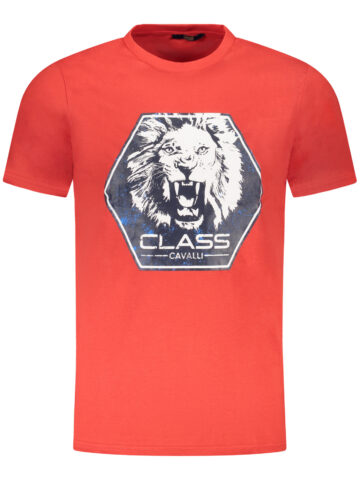 CAVALLI CLASS Herren T-Shirt Kurzarm Rot TXT60PJD060_RO02000
