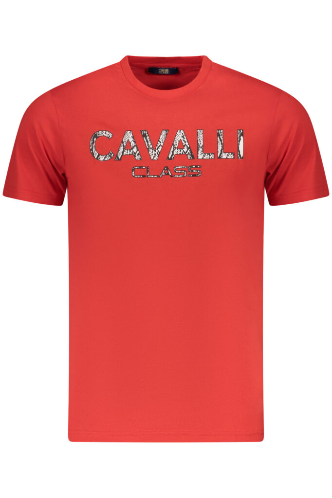 CAVALLI CLASS Herren T-Shirt Kurzarm Rot TXT61GJD060_RO02000