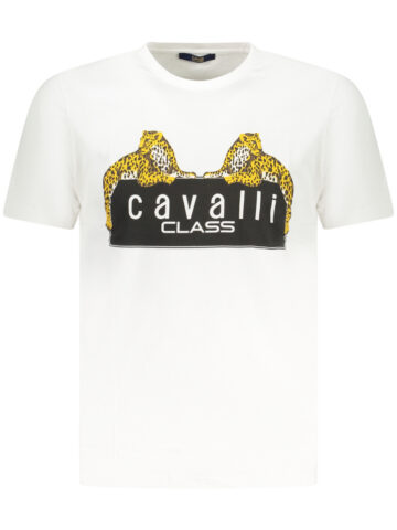 CAVALLI CLASS Herren T-Shirt Kurzarm Weiß TXT60NJD060_BI00533