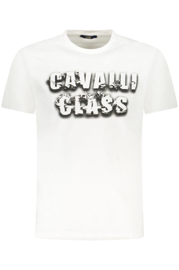 CAVALLI CLASS Herren T-Shirt kurzarm weiß TXT61CJD060_BI00533