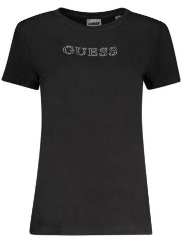 GUESS JEANS Damen Kurzarm-T-Shirt Schwarz V3BI11J1314_NEJBLK