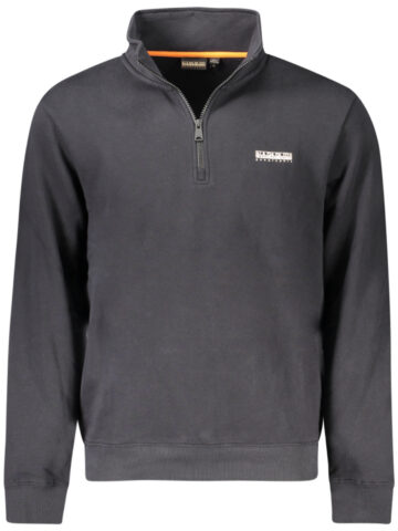 NAPAPIJRI HERREN-SWEATSHIRT MIT REISSVERSCHLUSS SCHWARZ NP0A88TOBSMALLBOXHZ_NE941