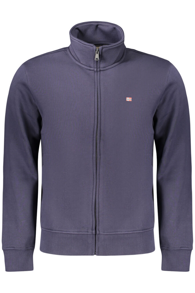 NAPAPIJRI HERREN-SWEATSHIRT MIT BLAUEM REISSVERSCHLUSS NP0A8A5ZBALISFZWINT_BL176