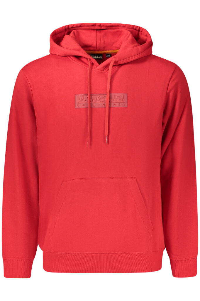 NAPAPIJRI Herren-Sweatshirt mit Reißverschluss, rot NP0A8BLTBBOXLOGOHWI_ROR1F