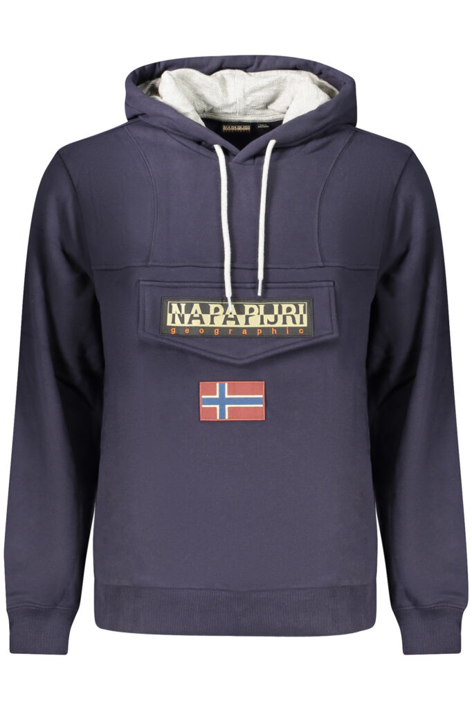NAPAPIJRI HERREN-SWEATSHIRT MIT ZIP-UP, BLAU NP0A892TBURGEEWINT4_BL176
