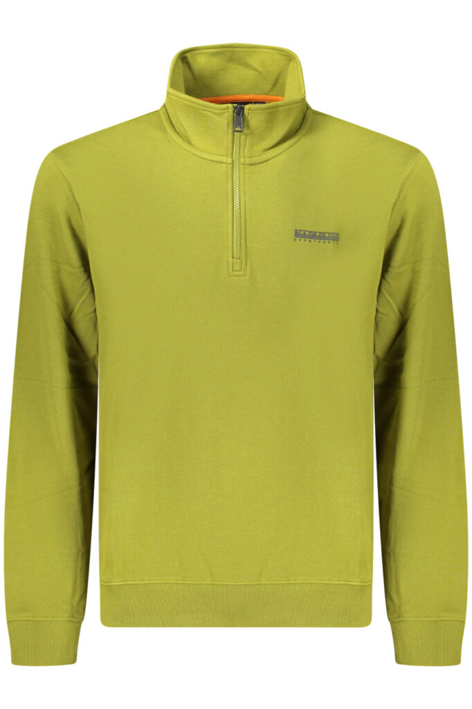 NAPAPIJRI Herren-Sweatshirt mit Reißverschluss, Grün NP0A88TOBSMALLBOXHZ_VEG4C