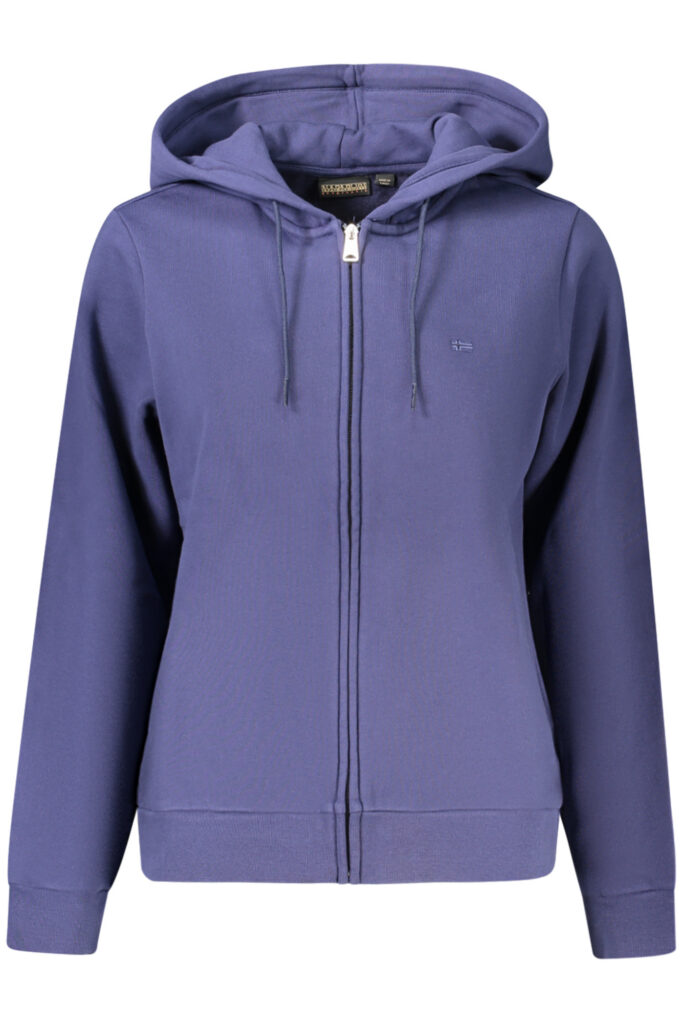 NAPAPIJRI DAMEN BLAUES SWEATSHIRT MIT REISSVERSCHLUSS
