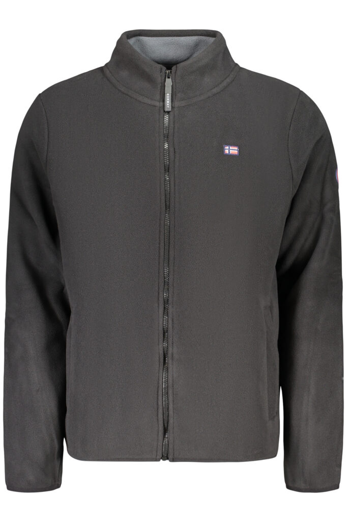 NORWEGEN 1963 HERREN SCHWARZES REISSVERSCHLUSS-SWEATSHIRT 869520_NEBLACK