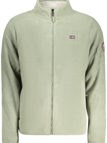NORWEGEN 1963 HERREN GRÜNES SWEATSHIRT MIT REISSVERSCHLUSS, GRÜN