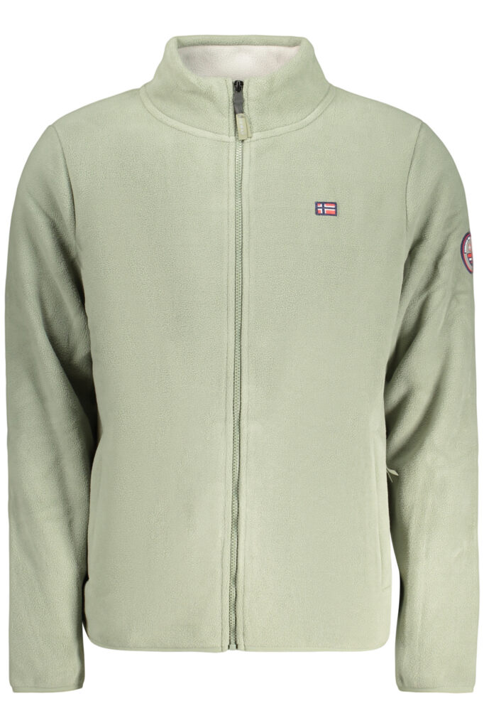 NORWEGEN 1963 HERREN GRÜNES SWEATSHIRT MIT REISSVERSCHLUSS, GRÜN 869520_VESAGE