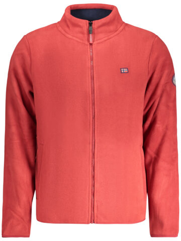 NORWEGEN 1963 HERREN ROTES REISSVERSCHLUSS-SWEATSHIRT 869520_RORED