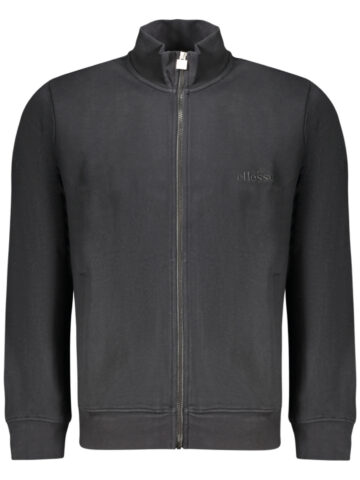 ELLESSE Herren-Sweatshirt mit Reißverschluss, schwarz