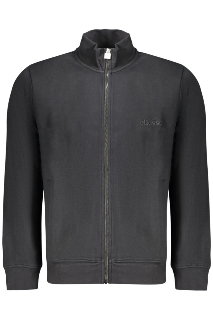 ELLESSE Herren-Sweatshirt mit Reißverschluss, schwarz