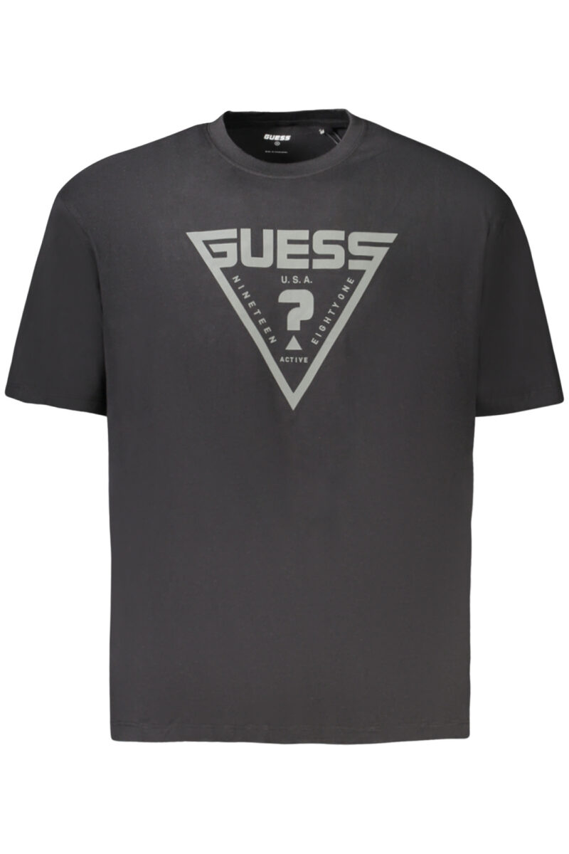 GUESS JEANS PÁNSKÉ TRIČKO S KRÁTKÝM RUKÁVEM ČERNÉ Z4BI02I3Z14_NEJBLK