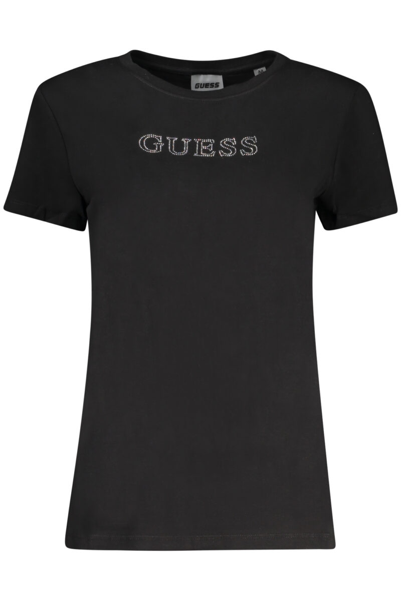GUESS JEANS DÁMSKÉ TRIČKO S KRÁTKÝM RUKÁVEM ČERNÉ V3BI11J1314_NEJBLK