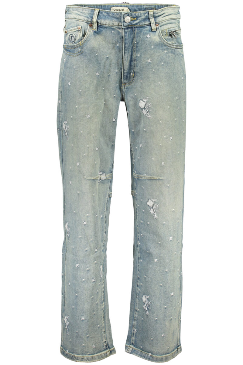 DESIGUAL DÁMSKÉ DŽÍNY SVĚTLE MODRÉ 26SWDD36_AZ5053