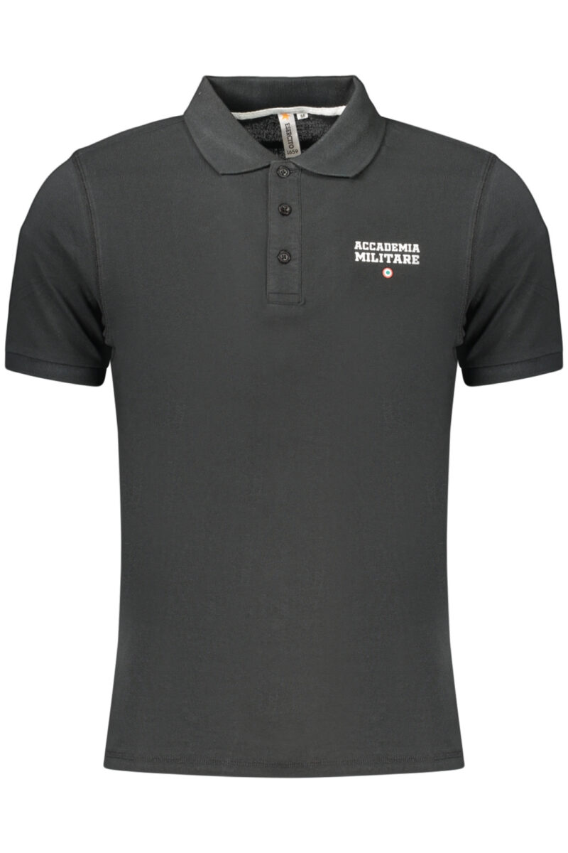 ACCADEMIA MILITARE PÁNSKÉ ČERNÉ POLO S KRÁTKÝM RUKÁVEM S6S6735584_NE002