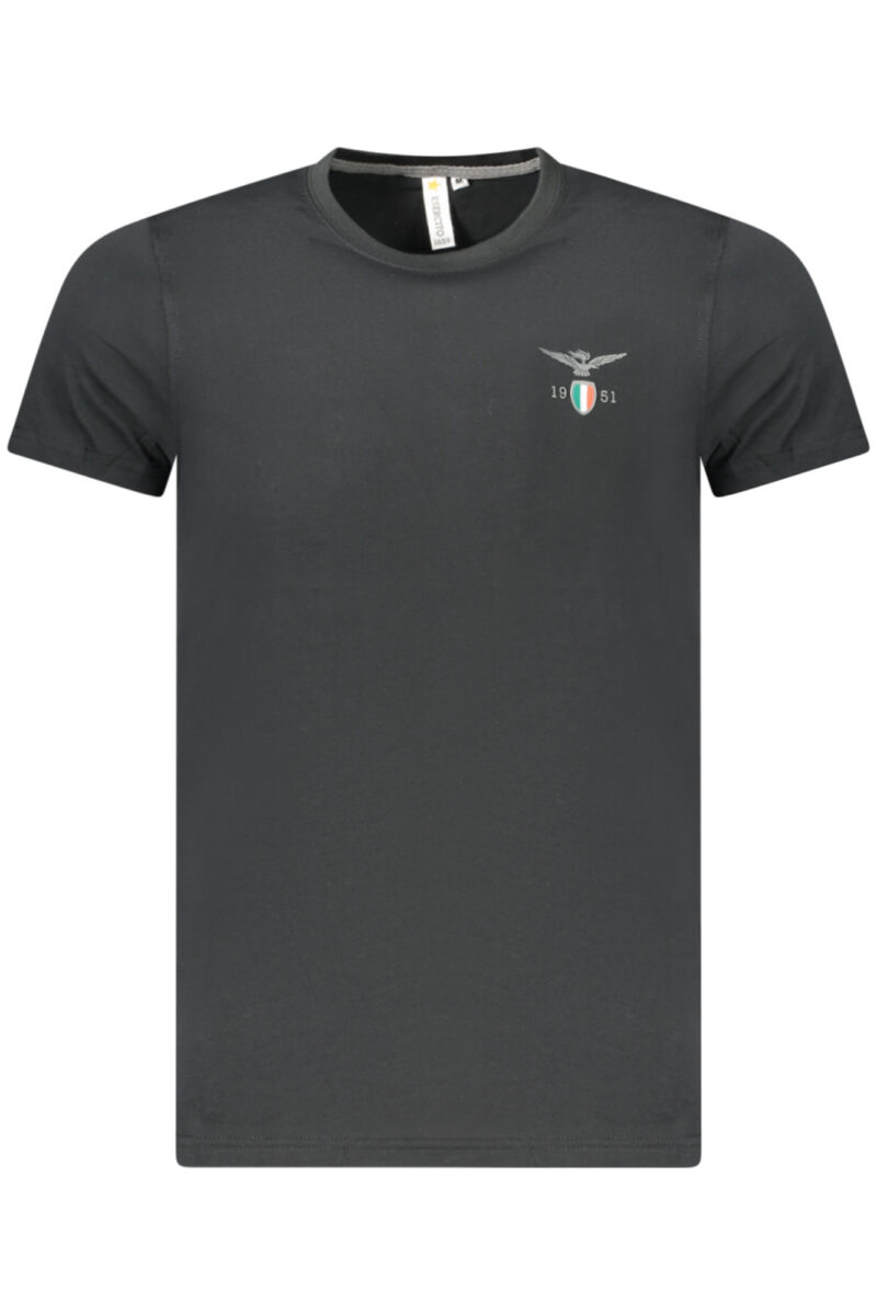 ACCADEMIA MILITARE PÁNSKÉ ČERNÉ TRIČKO S KRÁTKÝM RUKÁVEM S6S6825586_NE002